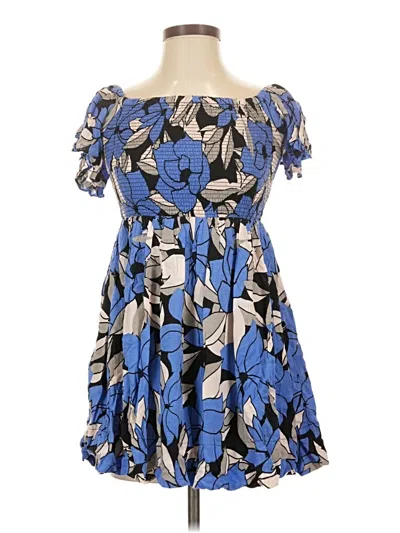 Pre-owned Free People Cocktail Dress In Blue