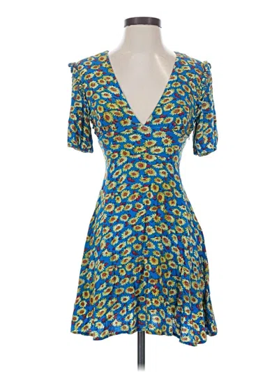 Pre-owned Free People Cocktail Dress In Blue