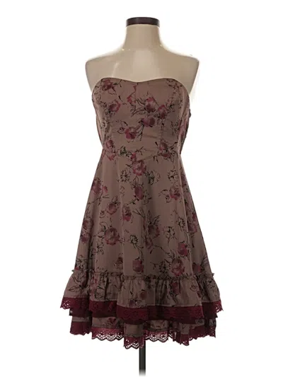Pre-owned Free People Cocktail Dress In Brown