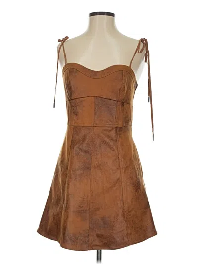 Pre-owned Free People Cocktail Dress In Brown