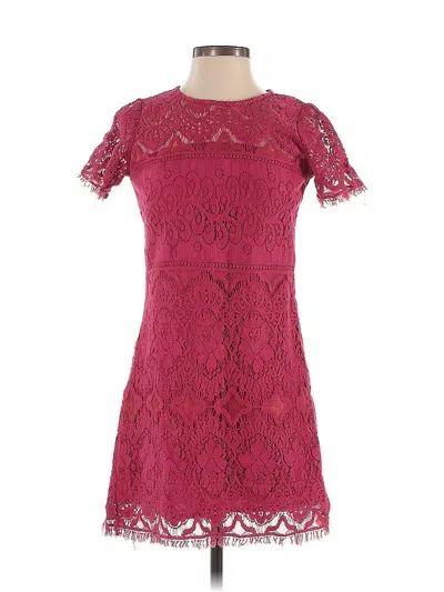 Pre-owned Free People Cocktail Dress In Burgundy