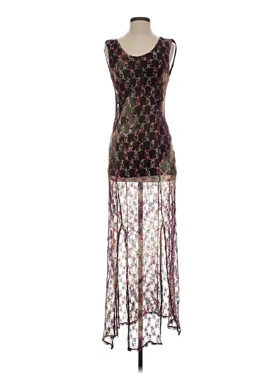 Pre-owned Free People Cocktail Dress In Burgundy