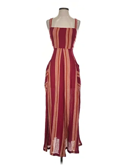 Pre-owned Free People Cocktail Dress In Burgundy