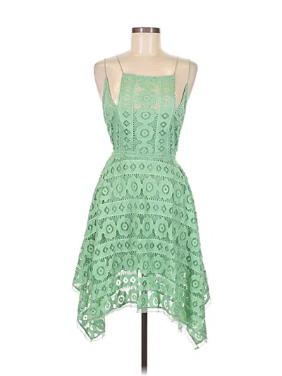 Pre-owned Free People Cocktail Dress In Green