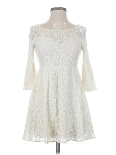 Pre-owned Free People Cocktail Dress In Ivory