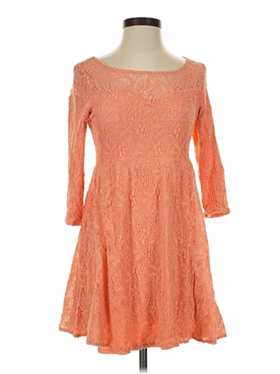 Pre-owned Free People Cocktail Dress In Orange