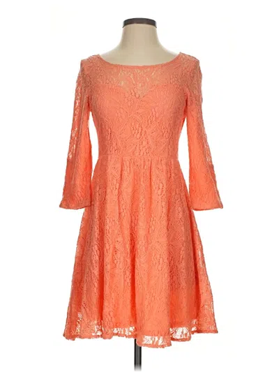 Pre-owned Free People Cocktail Dress In Orange
