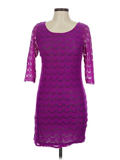 Pre-owned Free People Cocktail Dress In Purple