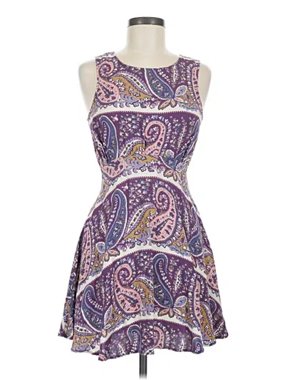 Pre-owned Free People Cocktail Dress In Purple