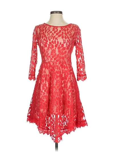 Pre-owned Free People Cocktail Dress In Red