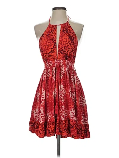 Pre-owned Free People Cocktail Dress In Red