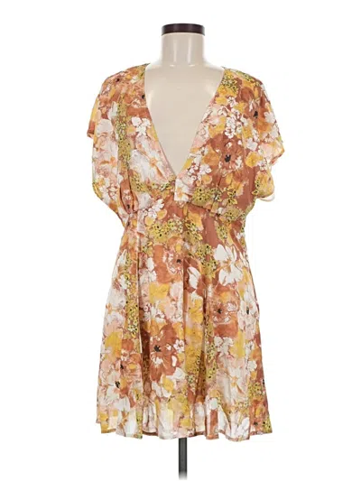 Pre-owned Free People Cocktail Dress In Tan
