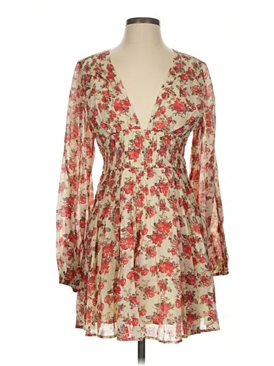 Pre-owned Free People Cocktail Dress In Tan