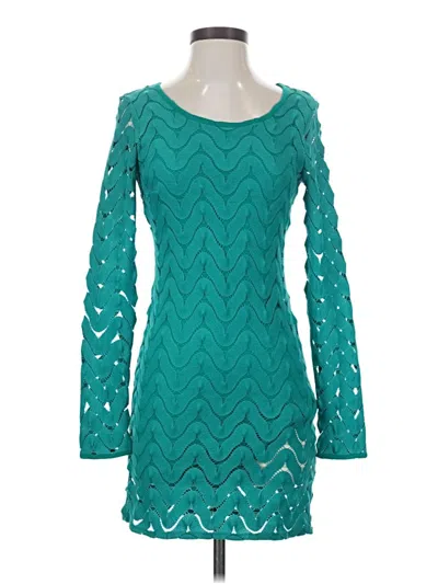 Pre-owned Free People Cocktail Dress In Teal