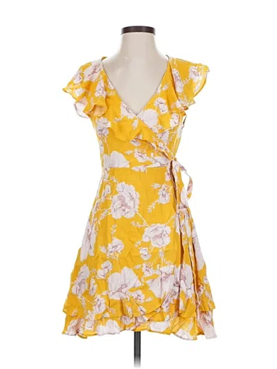 Pre-owned Free People Cocktail Dress In Yellow