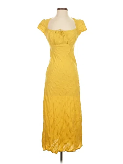 Pre-owned Free People Cocktail Dress In Yellow