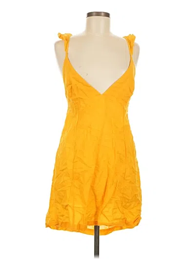 Pre-owned Free People Cocktail Dress In Yellow