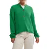 Free People Cocoa Rib Henley Sweater In Rolling Hills
