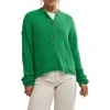 Free People Cocoa Rib Henley Sweater In Rolling Hills