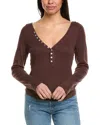 Free People Coffee Chat Top In Brown