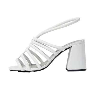 Free People Colette Cinched Heel Bone Ob1432993-103 Women's In White
