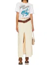 Free People Come As You Are Cord Maxi Skirt In Beechwood In Beige