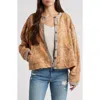 Free People Contrast Trim Button-up Jacket In Earth Combo
