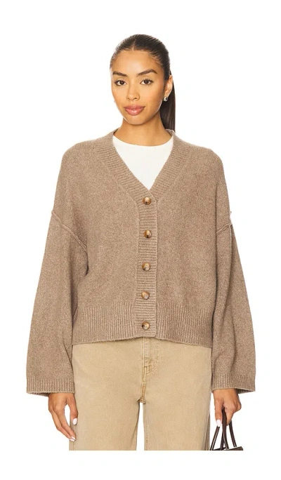 Free People Cool Of The Night Cardi In Brown