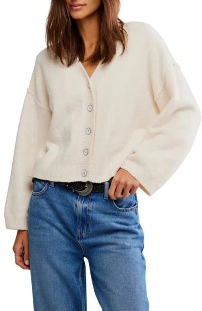 Free People Cool Of The Night Cardigan In Neutral
