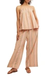Free People Corfu Stripe Sleeveless Top & Wide Leg Pants In Canyon Stripe