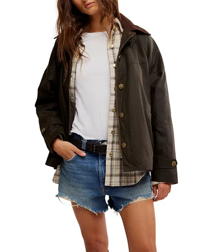 FREE PEOPLE CORI WAXED JACKET