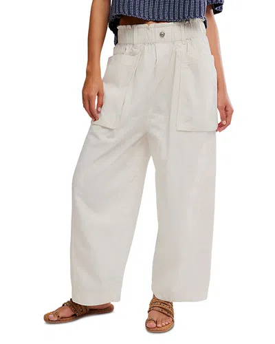 Free People Costa Straight Harem Pants In White