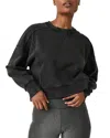 Free People Cotton Blend Intercept Pullover In Black