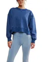 Free People Fp Movement Intercept Cotton Blend Sweatshirt In Blue
