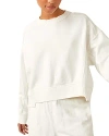 Free People Cotton Blend Intercept Pullover In White