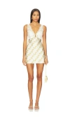 Free People Countryside Printed Mini Dress Ivory Combo In Multi