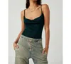 Free People Cowls In The Club Bodysuit In Pine In Green