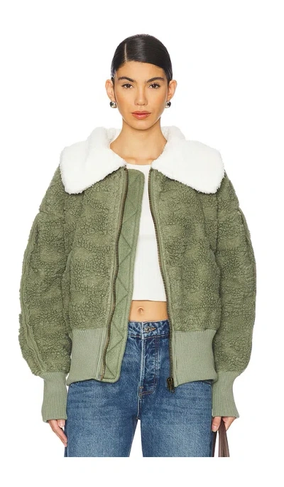 FREE PEOPLE COZY UP FAUX FUR CARDI