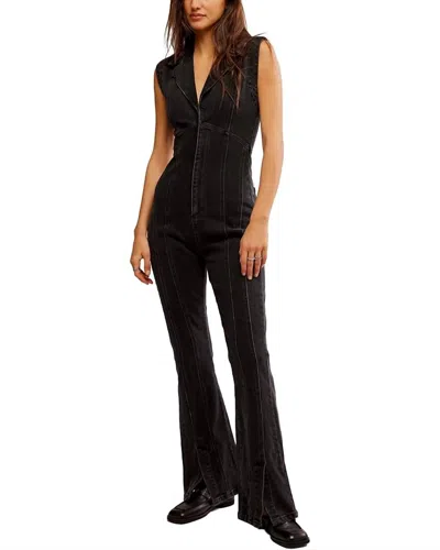 Free People Crvy Ring The Alarm One Piece In Black