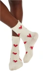 Free People Cupid's Bow Crew Socks In White