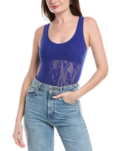 Free People Cutout Plunge Textured Bodysuit