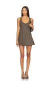 Free People Cyd Wool-blend Mini Dress In Gray