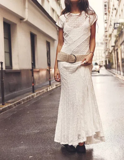 Free People Cypress Lace Maxi Dress In Optic White