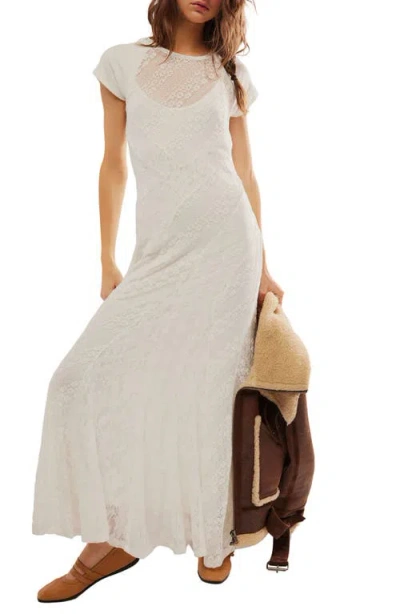 Free People Cypress Lace Maxi Dress In Optic White