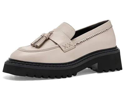Free People Dahlia Brogue Loafers Women's Slippers Stone Leather: Eu 36 (us Women's 6) M In Multi