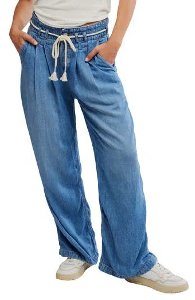 FREE PEOPLE FREE PEOPLE DAKOTA HIGH WAIST CINCHED JEANS