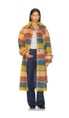 Free People Dalton Wool Coat In Multi