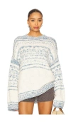 Free People Dani Pattern Sweater In Multi