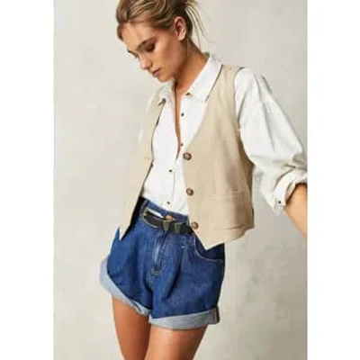 Free People Danni Short In Blue