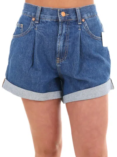 Free People Danni Shorts In Stargaze In Blue